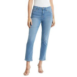 PAIGE Hoxton Slim Crop Jeans Melrose Blue High Rise 28 Effortless Luxe Denim